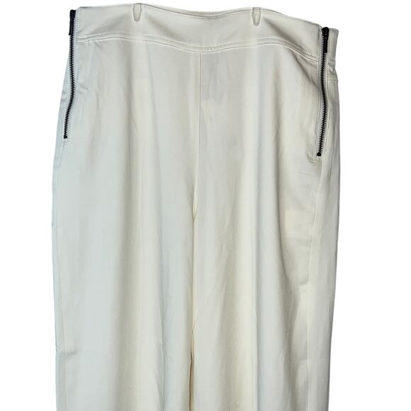 A Loves A White Wide Leg Dress Pants w/ Side Zipper Closure, Size 8, NWT! - Picture 1 of 5